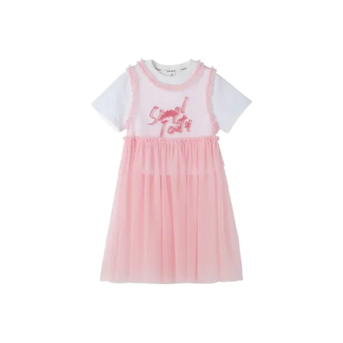 YUANYUAN GIRL Натуральный Белый Детские Платья