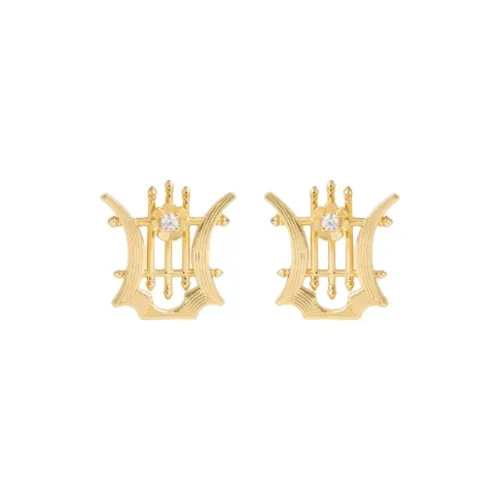 LES NEREIDES OPÉRA NATIONAL DE PARIS Серьги с гвоздиками женские золотые