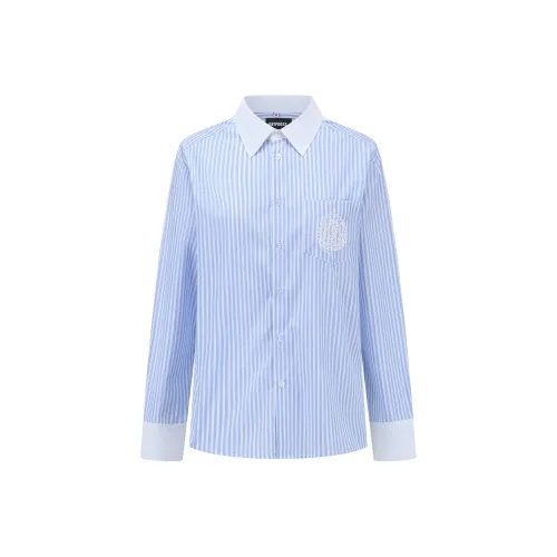 AXYPAGES Светло-синие унисекс рубашки