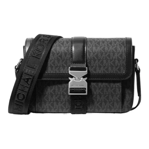 MICHAEL KORS Hudson Холст Сумка через плечо Мужская Черная