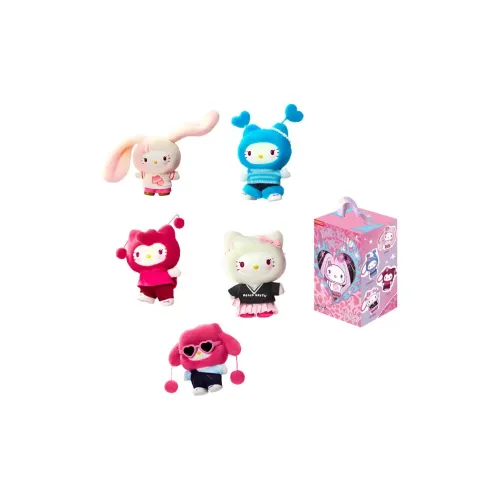 Miniso x Sanrio Characters Pop Star Коллекция Виниловые Плюшевые Фигурки Слепые Коробки Один Mystery Коробка Целая Коробка 4 шт