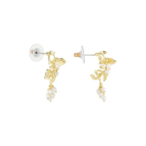 LES NEREIDES Ручная работа Эмаль Серьги Женские Золото