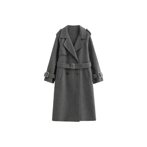 Inman Толстый Текстура Термический Элегантный TREASURE Совместный Бренд Уменьшение Доступный Шерстяной Мода ATMOSPHERE Куртка Женская