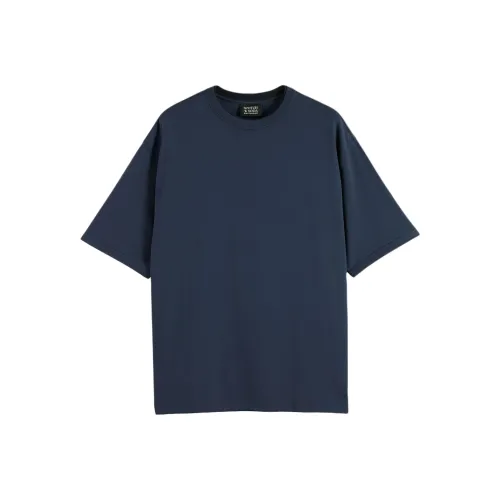Scotch Soda Темно-синие мужские футболки T