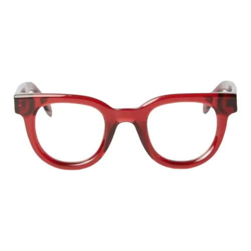 PALM ANGELS Ацетатные овалные оправы для очков унисекс красного цвета