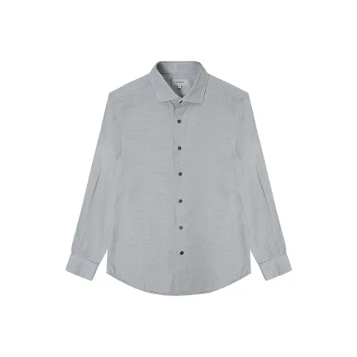 JODOLL Светло-серые Мужские Рубашки
