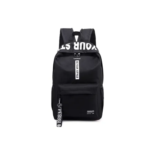COOWOZ Полиамид Рюкзак Стандартный Унисекс Черный