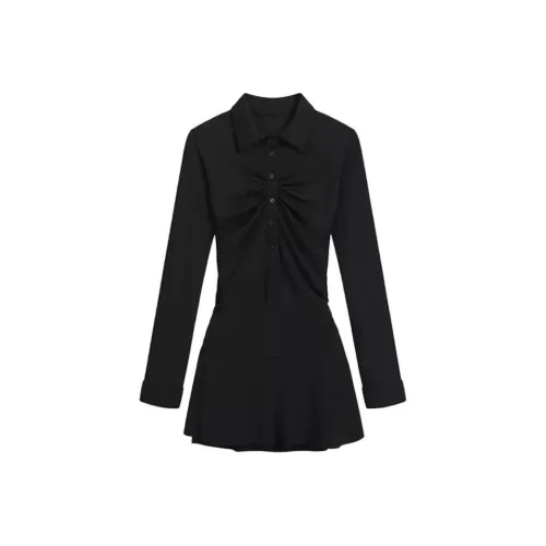 7 SEVFUN Длинное платье с длинными рукавами женское