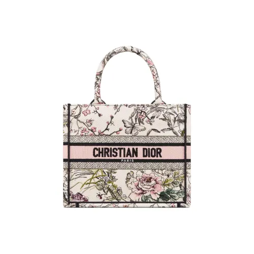DIOR BookTote Хлопок Тоут Сумка Маленькая Женская Многоцветная