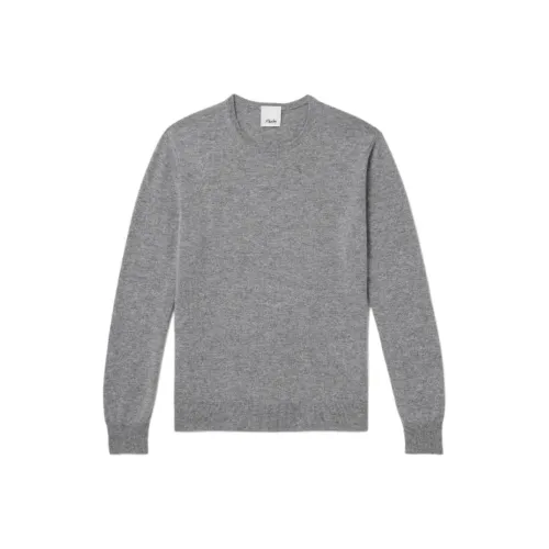 ALLUDE Серый Мужской Кашемировый Свитер