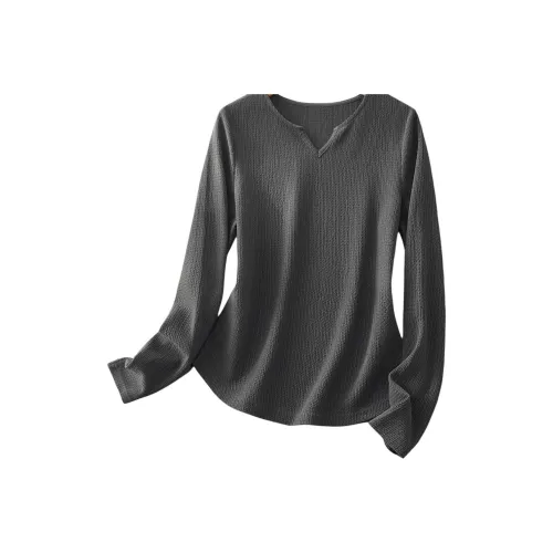 IHIMI Темно-серые Женские T-рубашки