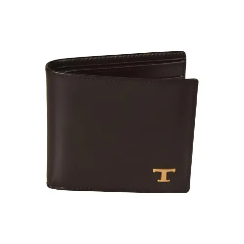 TOD'S Кожа Кошелек Стандартный Мужской Коричневый
