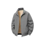 Серый с флисовой подкладкой