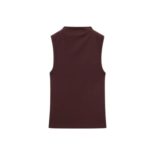 Massimo Dutti Темно-красные женские T-рубашки