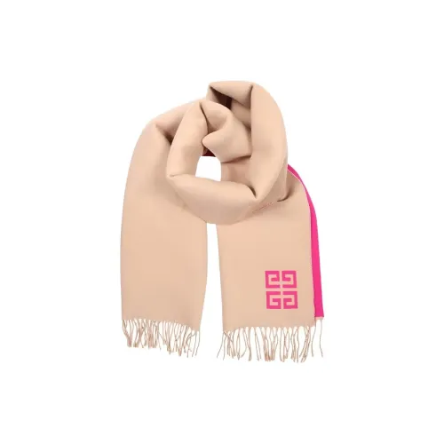 Шарфы из трикотажной шерсти Givenchy женские бежевые
