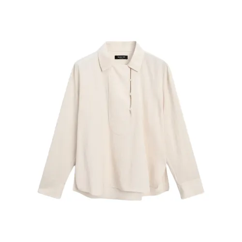 Massimo Dutti Экрю Женские Рубашки