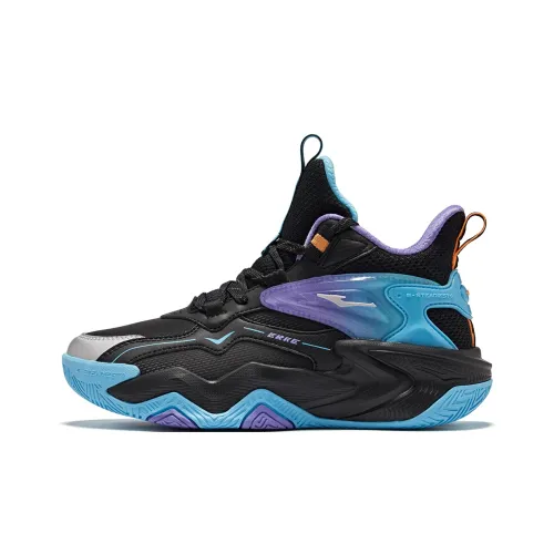 ERKE KIDS HUNTING 2 Противоскользящие устойчивые к истиранию легкие с амортизацией высокие баскетбольные кроссовки