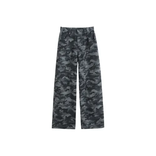 SNZX Камуфляж Стандартное издание Брюки карго Женские Повседневные брюки