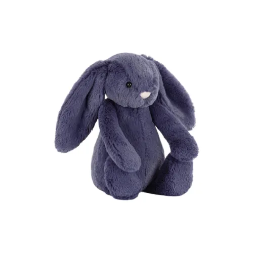 JELLYCAT Christmas Collection Shy Collection Кролик синий-фиолетовый Куклы Плюшевая кукла 18 см Рекомендуемый рост В сидячей позе