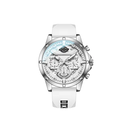 Dickies Кварцевые часы силиконовый ремешок белый циферблат унисекс коробка ограниченная серия