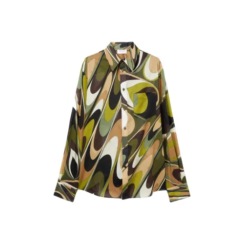 EMILIO PUCCI Хаки Унисекс Рубашки
