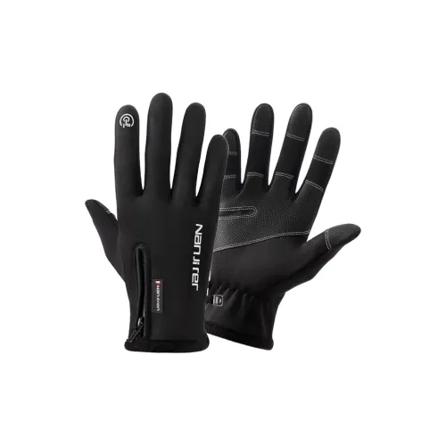 NANJIREN Флисовые утепленные теплые перчатки для мужчин