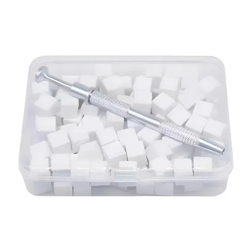 Macrocrystal Мини Тофу Cube Губка Инструмент для Ногтей Градиентный Смешанный Румяна Металл Заколка-краб для Ногтей Эксклюзив Равномерное Накладывание