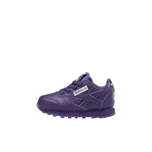 Попсикл x Reebok Classic Leather Low Топ Обувь для малышей Фиолетовый Infant And Toddler