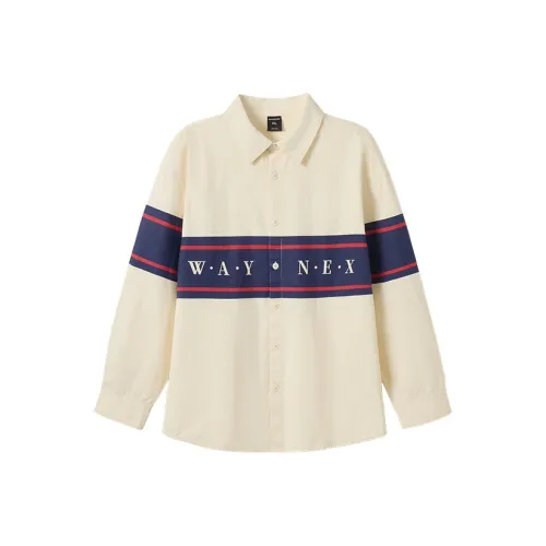 WAYNEXZAVIER Абрикос Мужские Рубашки
