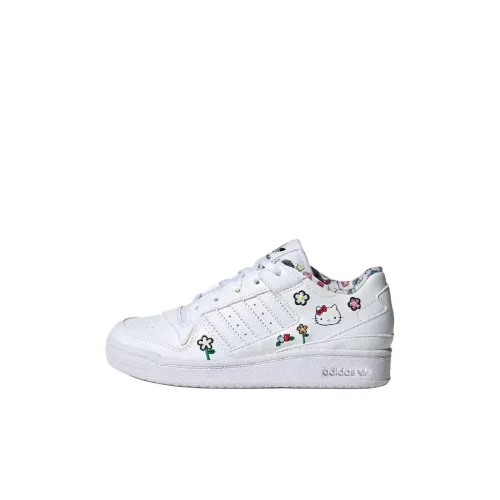 Hello Kitty x Adidas Originals FORUM Low Скейтборд Кроссовки Белый Детский