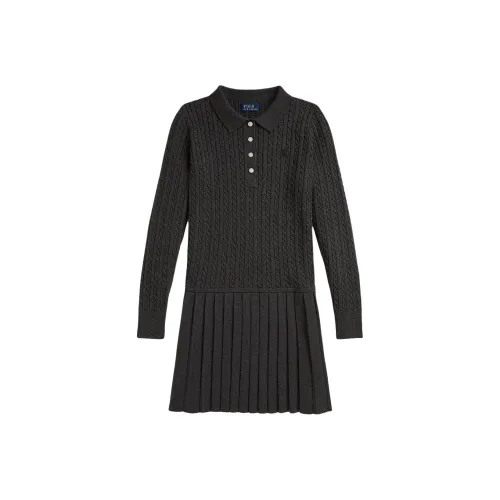 Polo Ralph Lauren Серые Платья для Девочек