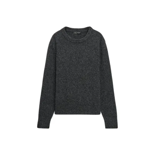 ZARA Темно-серый женский кашемировый свитер