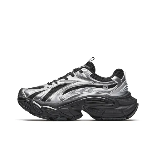 ANTA Star Moon 3 Mecha Shoes Универсальная Fashion Casual Обувь Мужская Основной Черный Серебряный
