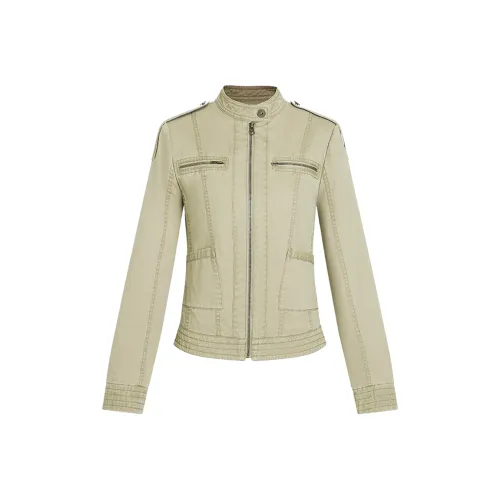 JOPPTI Хаки Женские Джинсовые Куртки