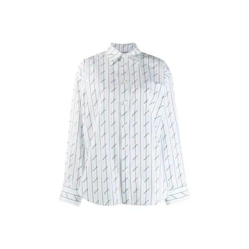 Balenciaga Рубашка Свободного кроя Женская Белая
