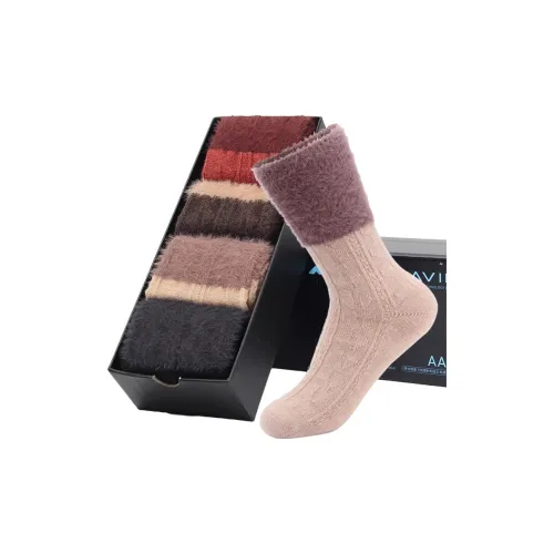 MAXDAVID 99108 Смешанный цвет 4 пачки Женские носки MID до икры