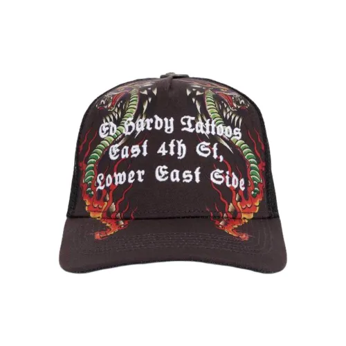 Ed Hardy Хлопковые кепки Мужские Черные
