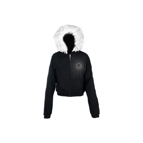 PAIKI Sonic Assassin Меховой воротник Эстетический визуальный стиль Толстовка Универсальная Осенняя и Зимняя Куртка Для мужчин Унисекс