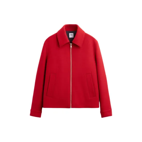 ZARA Red Men's Jackets ZARA Красные Мужские Куртки