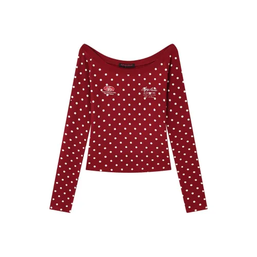 AJPG Длинный рукав Т-рубашка Женская