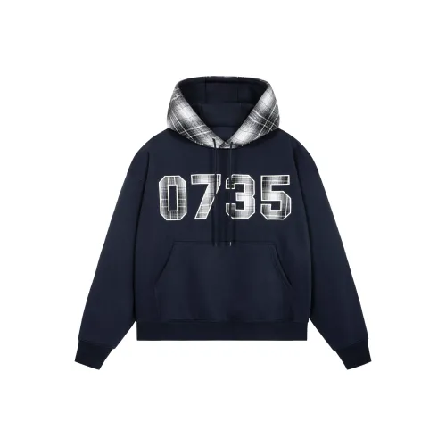 XIAOLIZI Темно-синий синий унисекс свитшоты