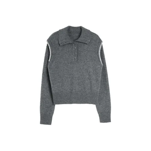 ELLE Средне-серый Женские Свитера