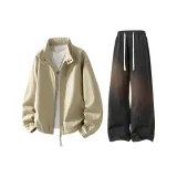 Абрикосовый топ+черные брюки