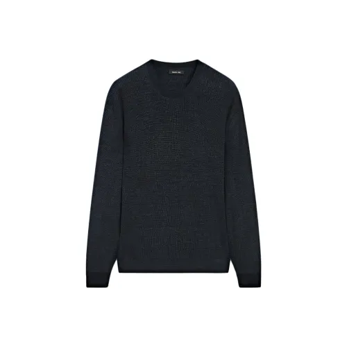 Massimo Dutti Морской Синий Мужской Трикотаж