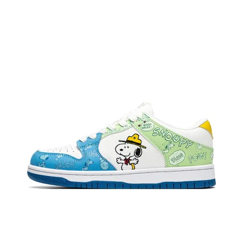 SNOOPY Air Force 1 Высота Увеличивающие Дышащие Противоскользящие Низкие Кеды для Детей Lifestyle Обувь Подростки