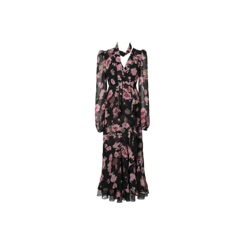 DPLAY Длинное платье с длинными рукавами женское