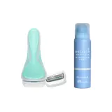 Двухкомпонентный комплект: Большой мыльный головной бритвенный станок 1 нож, 2 головки лезвий + пена для бритья 70 г