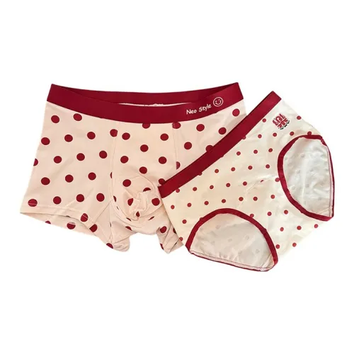 OEING Красный Точка Парный Унисекс Трусики-бикини