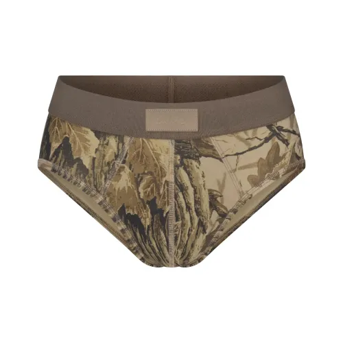 SKIMS FW25 Мужская одежда Коллекция MENS REALTREE совместный бренд BRIEF Трусики-бикини Мужской