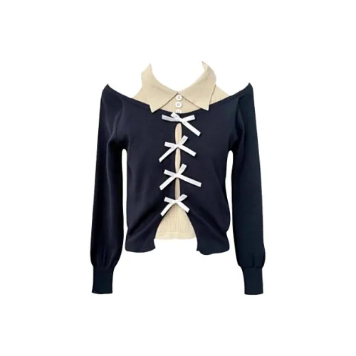 KYKW Темно-синий женский трикотаж